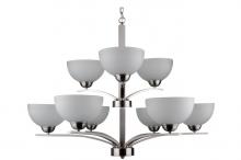 Whitfield CH107-6+3AWSS - 9 Light Chandelier