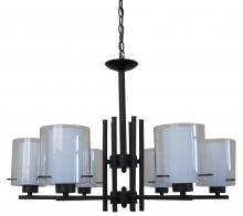 Whitfield CH28055-6BK - 6 Light Chandelier