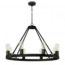 Whitfield CH680-8BK - 8 Light Chandelier