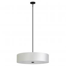 Whitfield SH3007-PWBK - 5 Light Chandelier Drum Shade