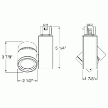 Juno T381L 35K 80CRI PDIM FL SL - Track Head