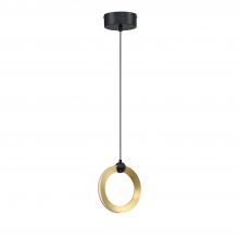 Kendal PF328-1L-BLK/BRS - 1 LIGHT LED RING PENDANT