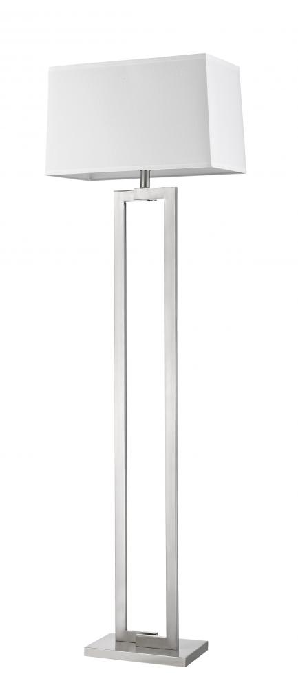 Riley 1-Light Brushed Nickel Floor Lamp