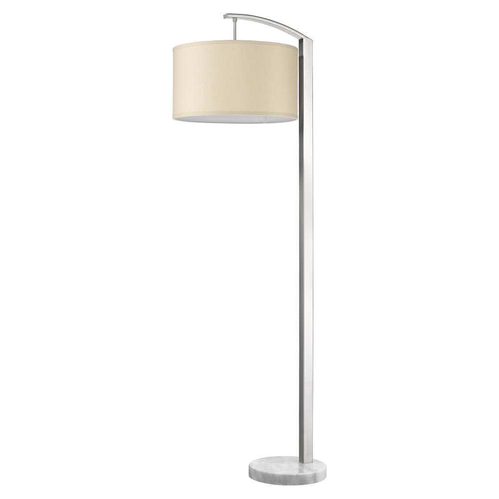 Station 1-Light Brushed Nickel Floor Lamp