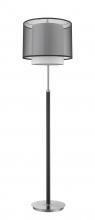 Acclaim Lighting BF7134 - Roosevelt 1-Light Espresso And Brushed Nickel Floor Lamp