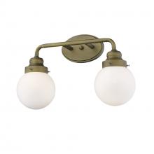 Acclaim Lighting IN41225RB - Portsmith 2-Light Raw Brass Vanity