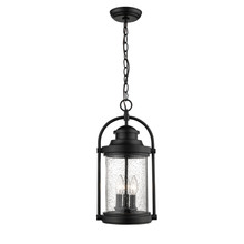 Millennium 2544-PBK - Livingston 3-Light Outdoor Hanging Lantern Powder Coated Black