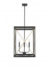 Millennium 13704-MB/PMG - Terni 4-Light Pendant light Matte Black / Painted Modern Gold