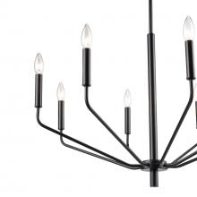 Millennium 8168-MB - Laurell 8-Light Chandelier Ceiling Light Matte Black