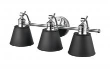 Millennium 4463-CH - Layne 3-Light Vanity Chrome