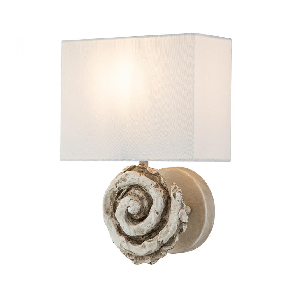 Swirl Large Sconce in Bone