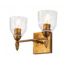 Lucas McKearn BB1000G-2-F2G - Felice 2 Light Vanity Light In Gold