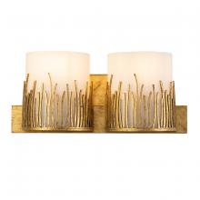 Lucas McKearn BB90610G-2 - Sawgrass 2 Light Vanity In Distressed Gold