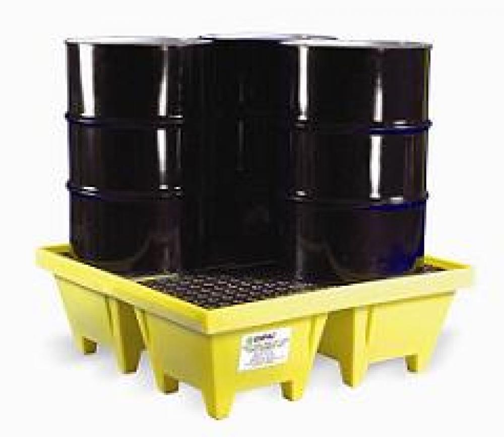 Poly-Spillpallet 6000 (4 DRUM) - 50" X 50" X 17"