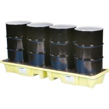 Enpac 5102-YE - In-Line Poly-Spillpallet 3000 (4 DRUM) - 98" X 25.25" X 12"