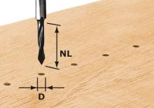 Festool 491064 - Dowel Drill bit HW S8 D5/30