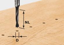 Festool 491068 - Dowel Drill Bit HW S8 D8/30 Z