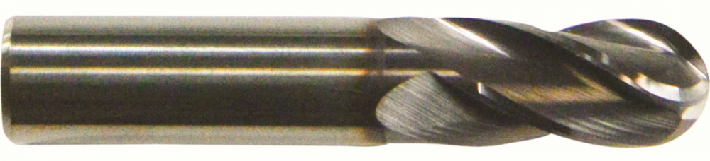 4-Flute Ball Nose Single End General Purpose End Mill