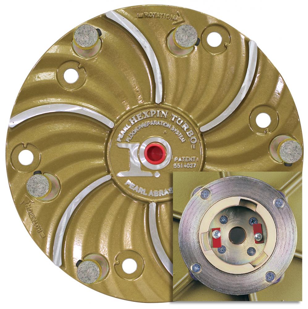 15" PLATE WITH  CLUTCH AND 6 EZ PAD PINS