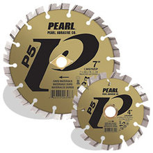 Pearl Abrasive Co. LW04NSP - 4 x .090 x 7/8, 20MM-5/8 Pearl P5™ Hard Materials Segmented Blade, 10mm Rim