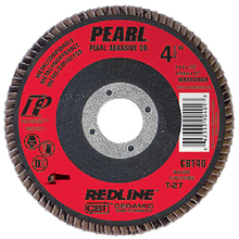 Pearl Abrasive Co. MAX5060CB - 5 x 7/8 Redline™ CBT™ Maxidisc™ Flap Discs, Type 27 Shape, CBT60