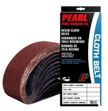 Pearl Abrasive Co. 1269 - 3 x 21 Premium AO Resin Cloth Belts for Metal