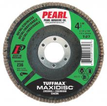 Pearl Abrasive Co. 1201 - 4-1/2 x 7/8 Tuff Max™ Zirconia Maxidisc™Type 27 Shape Flap Disc