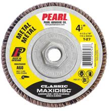 Pearl Abrasive Co. 1173 - 4-1/2 x 5/8-11 Classic™ AO Maxidisc™ Flap Discs for Metal, Type 27 Shape