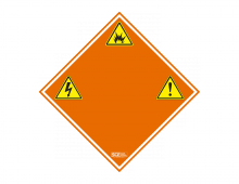 Saginaw Control and Engineering OCL12 - Caution Label with Warning Symbols (Qty 5)