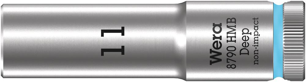 8790 HMB Deep (3/8" Drive Sockets - deep - 6-point) 3/8" Deep Socket SW 11 cyan