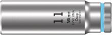 Wera Tools 05004508001 - 8790 HMA Deep Sockets (1/4" Drive Sockets - deep - 6-point) 1/4" Deep Socket SW 11 cyan