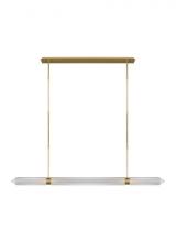 Visual Comfort & Co. Modern Collection AKLS28627BR - Avroko Langston 1-light dimmable LED extra large linear chandelier with plated brass finish