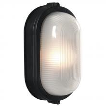 Galaxy Lighting 305114 BLK - Cast Aluminum Marine Light - Black w/ Frosted Glass