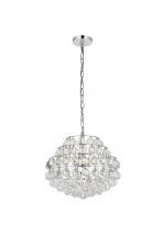 Elegant 1106D16C - Savannah 16 Inch Pendant in Chrome