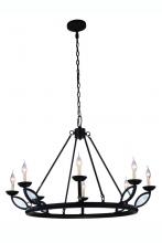 Elegant 1488G43VB - Charleston 8 Light Vintage Bronze Pendant