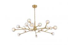 Elegant 3509D48G - Graham 18 Light Pendant in Gold