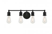  LD4028W22BK - Serif 4 Light Black Wall Sconce