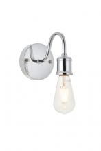  LD4028W5C - Serif 1 Light Chrome Wall Sconce