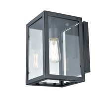 DVI Lighting DVP15671BK-CL - Baker Street Outdoor Wall Mount