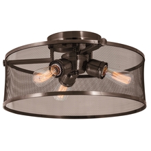 DVI Lighting DVP15712GR-N - Gastown Medium 3 Light Semi-Flush Mount