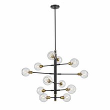 DVI Lighting DVP20849VBR+GR-CL - Ocean Drive 12 Light Foyer