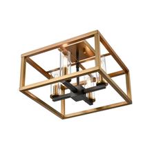 DVI Lighting DVP28112MF+BR+GR-CL - Sambre 4 Light Semi-Flush Mount