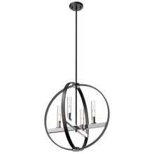 DVI Lighting DVP28849CH/GR-CL - Mont Royal 4 Light Large Pendant