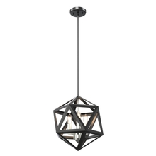 DVI Lighting DVP29520SN/GR - POLYGON 3 LT PENDANT