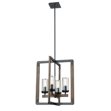 DVI Lighting DVP38648GR+IW-CL - Okanagan 21.25 Inch 4 Light Foyer