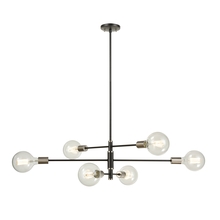 DVI Lighting DVP41102PL+GR - Lake Loft 6 Light Pendant