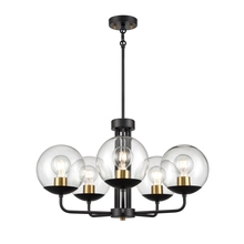 DVI Lighting DVP43125MF+EB-CL - Mackenzie Delta 5 Light Chandelier