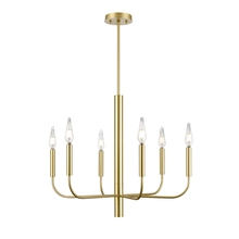 DVI Lighting DVP44026MF+PSB - Olivia 6 Light Chandelier