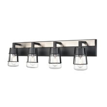 DVI Lighting DVP44444EB+SN-CL - Lake Of The Woods 4 Light Vanity