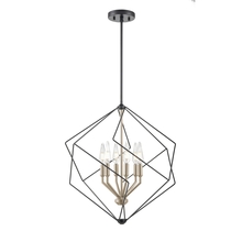 DVI Lighting DVP44905BN+EB - Ashoona 6 Light Pendant